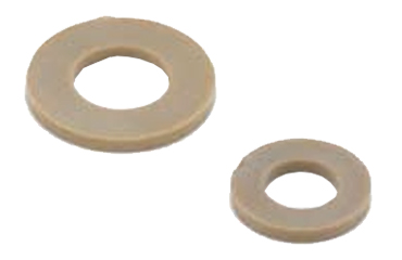 ピーク(樹脂製) 平座金 (丸ワッシャー)(SPE-W/小袋入り)(うす茶)(NBK製)